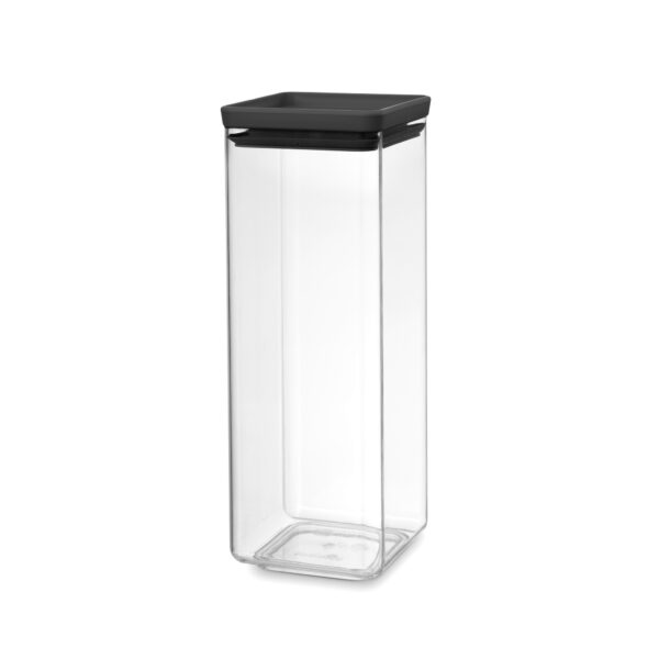Brabantia Square Canister 2.5L - Dark Grey