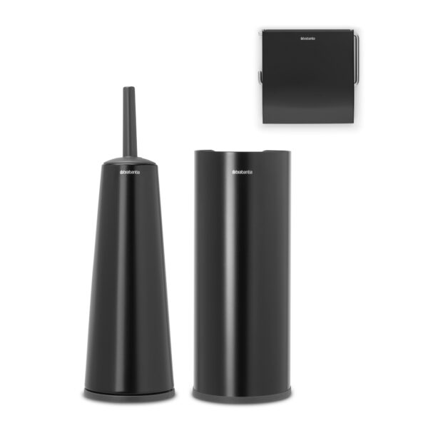 Brabantia Toilet Accessory Set of 3 PCs Matt Black