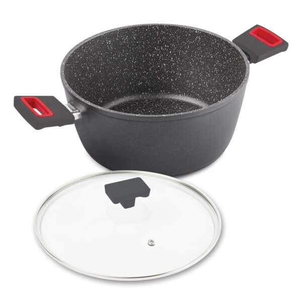 Ghidini Viva Casserole 2h With Glass Lid 24Cm