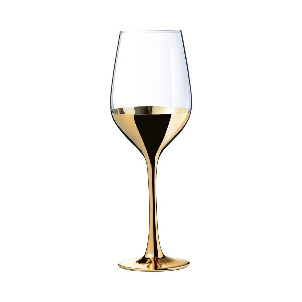 Luminarc Electric Gold Stemmed Glass 350 ml Set of 4pcs