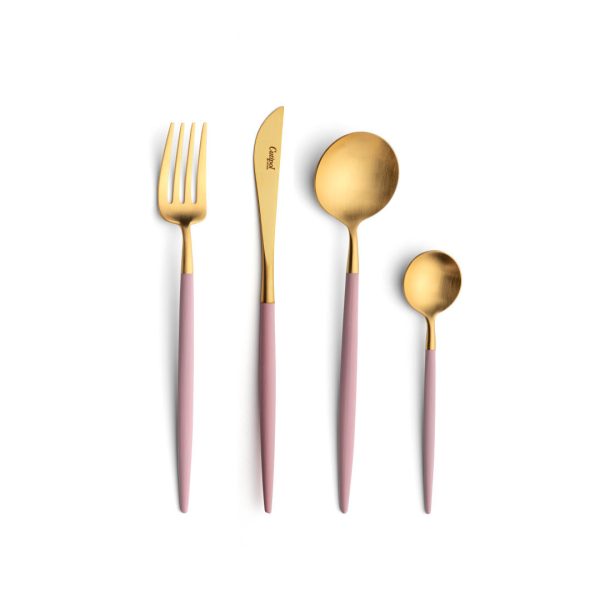 FNS Mino 24 Pcs Cutlery Set (Pink & Gold)