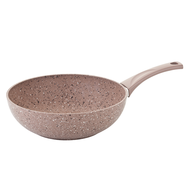 OMS Granite Wok 28x9 cm Brown