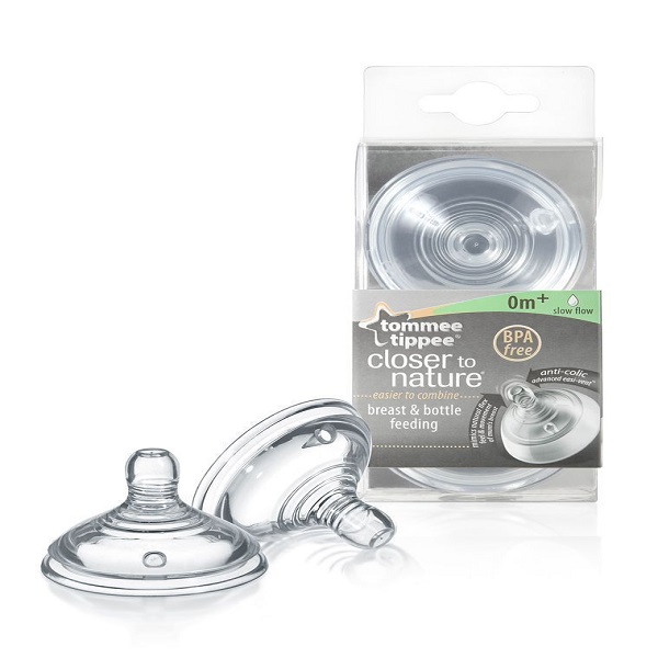 Tommee Tippee Closer to Nature Easi-Vent Slow Flow Teats 2 pcs