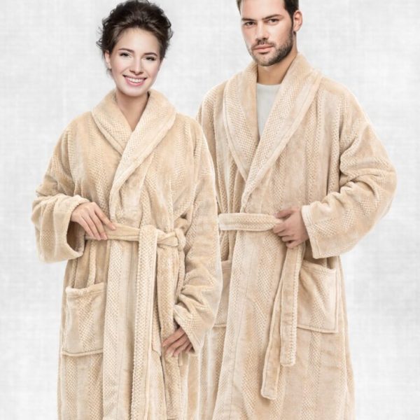 CANNON EMBOSSED FLANNEL ROBE BEG